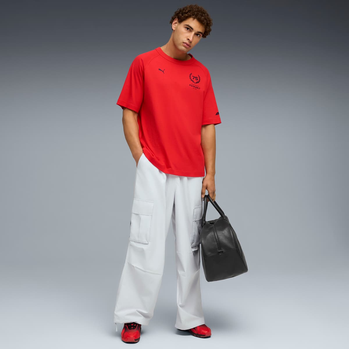 PUMA F1Â® 75 yrs relaxed T-shirt voor Heren, Rood, Maat S thumbnail 4