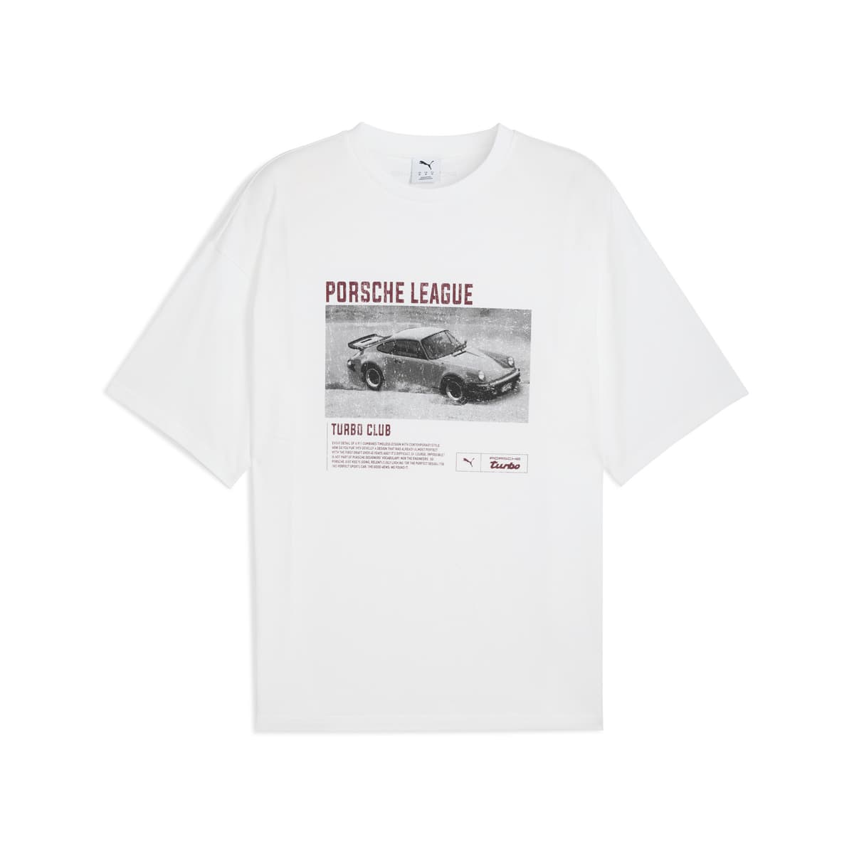 PUMA x PORSCHE LEGACY 2 T-shirt met print voor Heren, Wit, Maat XL thumbnail 3