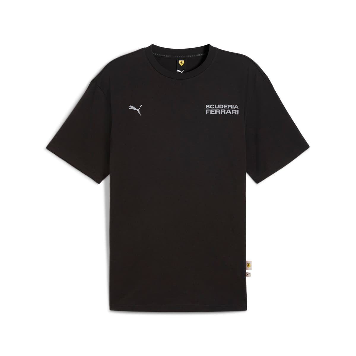 PUMA Scuderia Ferrari Lifestyle T-shirt voor Heren, Zwart, Maat S