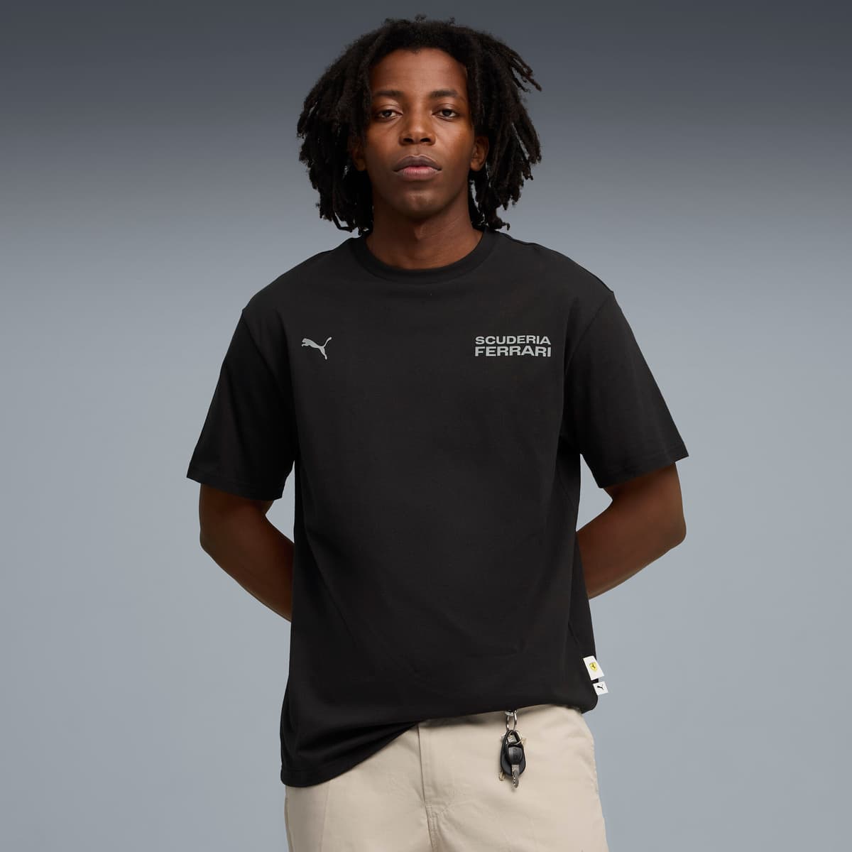 PUMA Scuderia Ferrari Lifestyle T-shirt voor Heren, Zwart, Maat S thumbnail 4