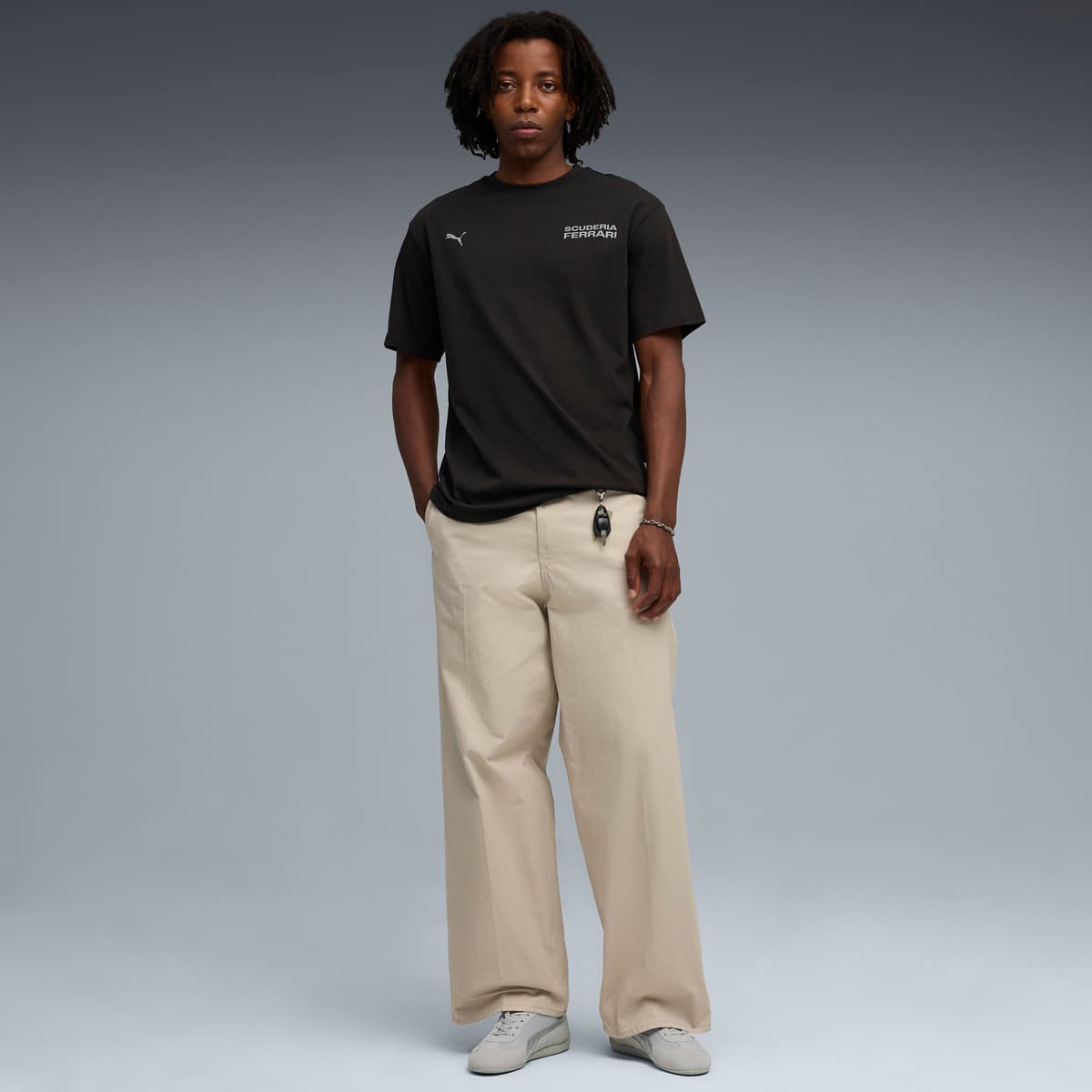 PUMA Scuderia Ferrari Lifestyle T-shirt voor Heren, Zwart, Maat S thumbnail 2