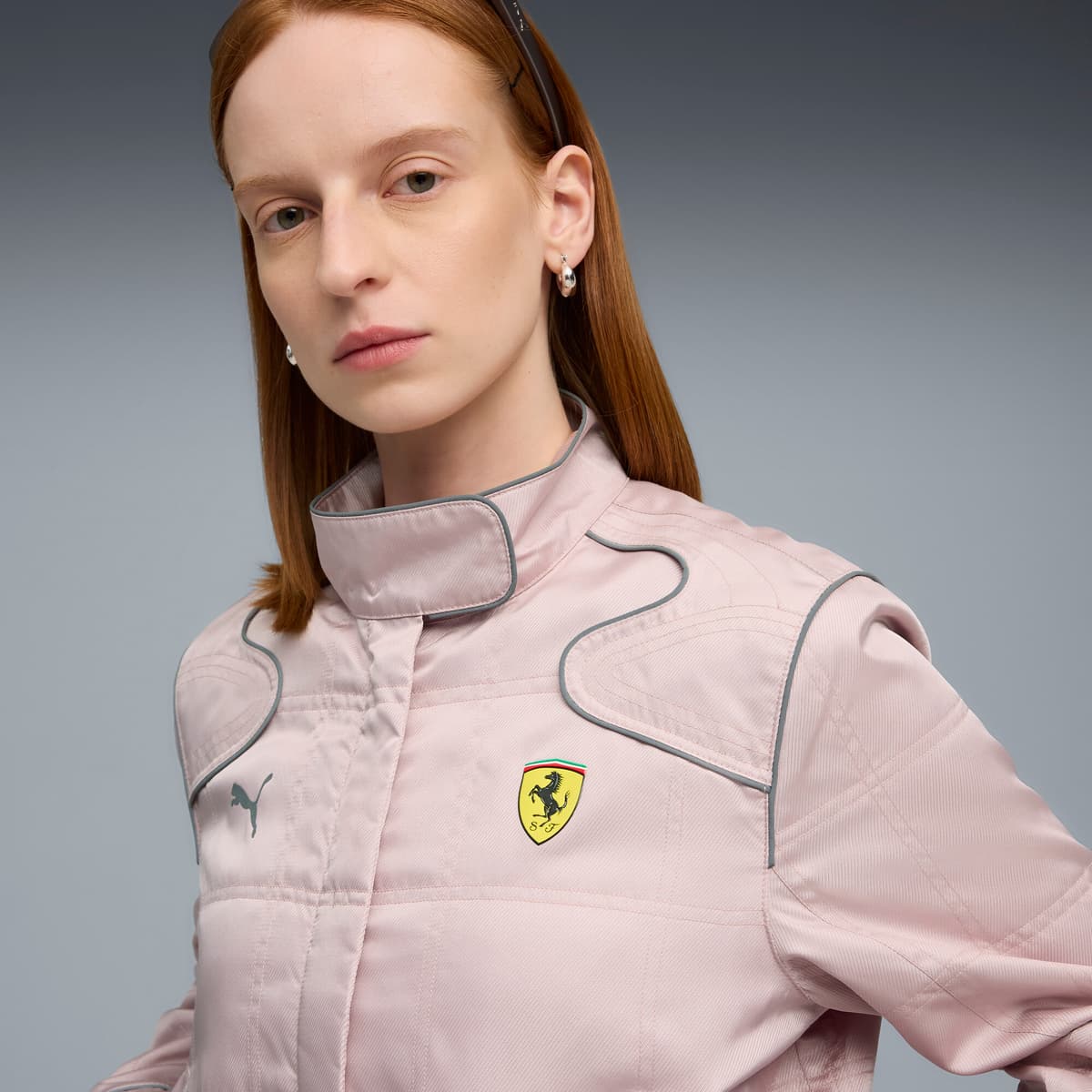 PUMA Scuderia Ferrari HP Premium jas voor Dames, Maat XS thumbnail 7