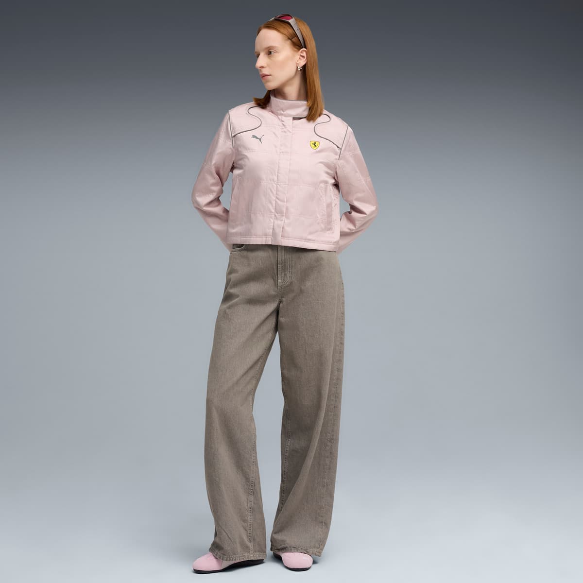 PUMA Scuderia Ferrari HP Premium jas voor Dames, Maat XS thumbnail 6