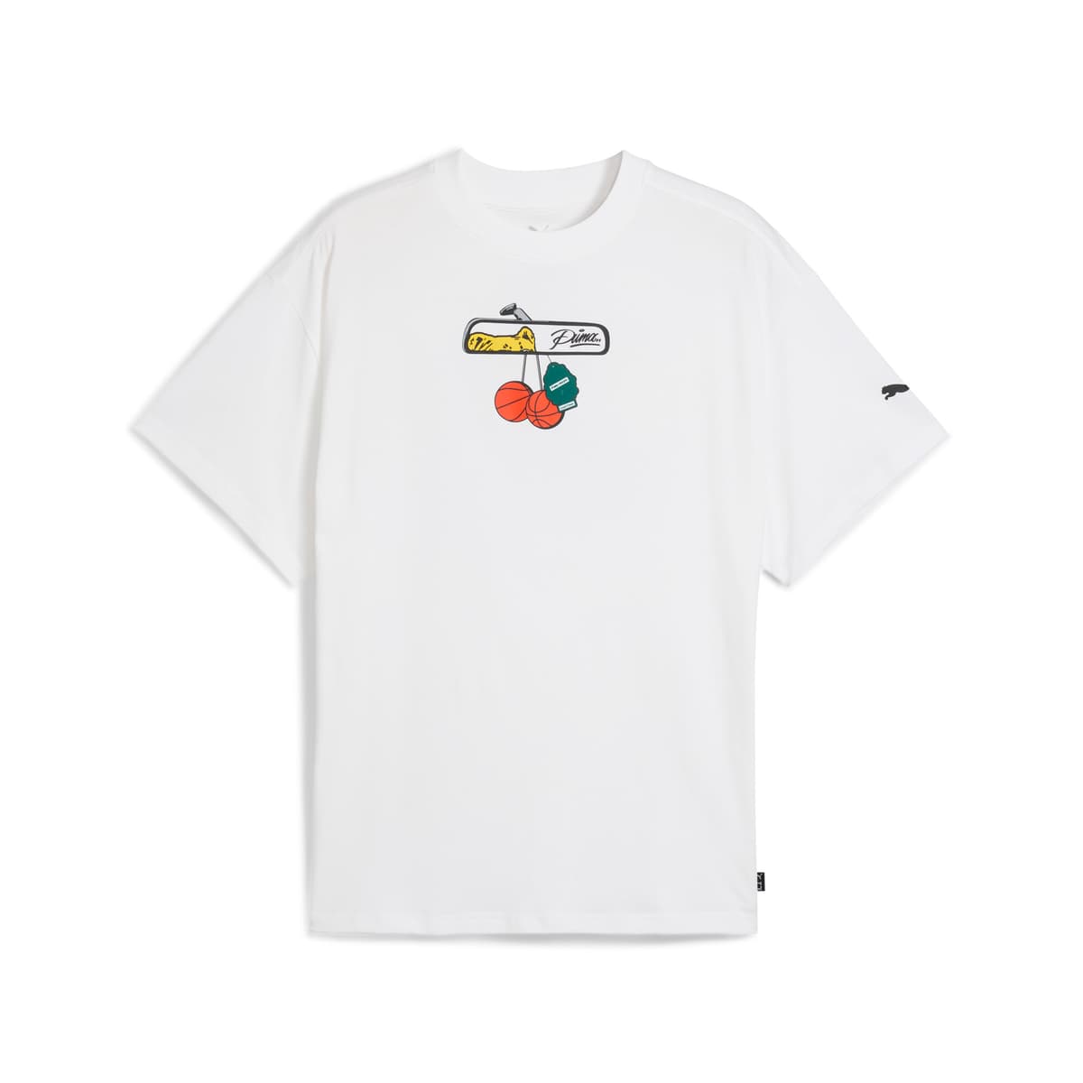 PUMA Commissioner Dylan T-shirt III voor Heren, Wit, Maat 4XL thumbnail 3