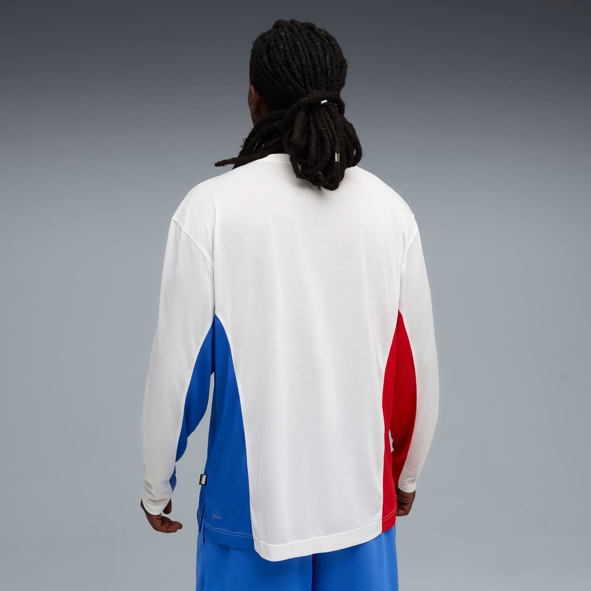 PUMA Hoopaverse Shooting basketbalshirt voor Heren, Wit, Maat M thumbnail 5