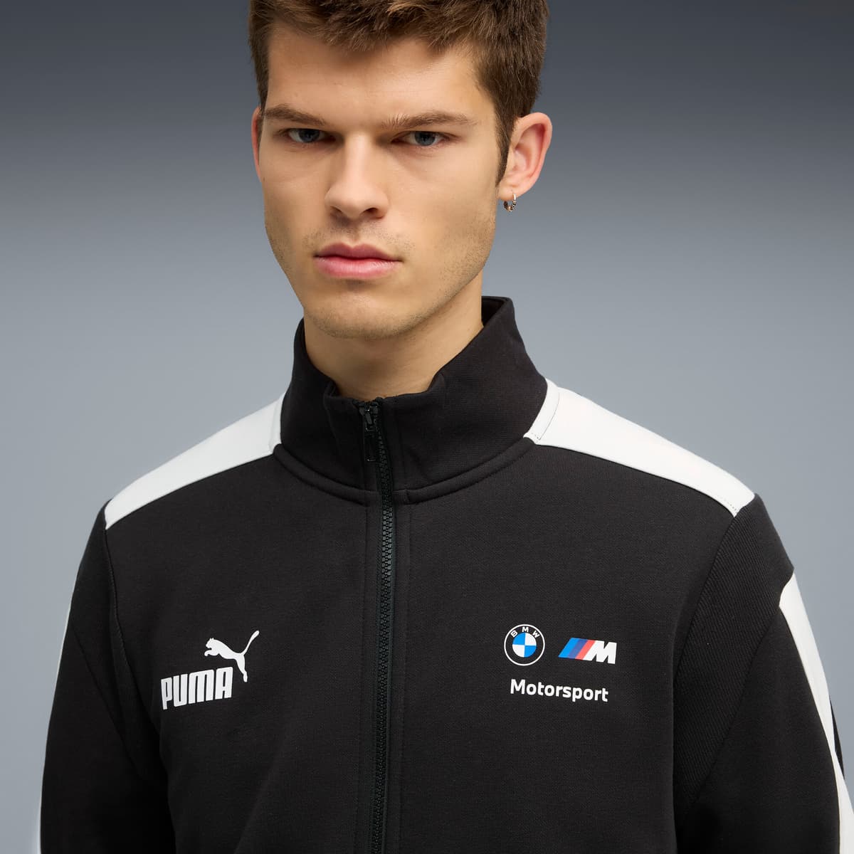 PUMA BMW M Motorsport MT7 trainingsjack voor Heren, Zwart, Maat XL thumbnail 7