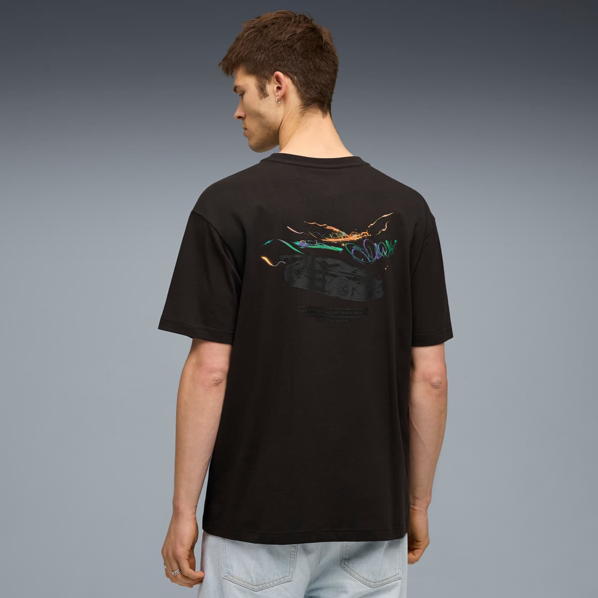 PUMA x BMW M Motorsport Cao Fei Racer T-shirt voor Heren, Zwart, Maat XS thumbnail 5