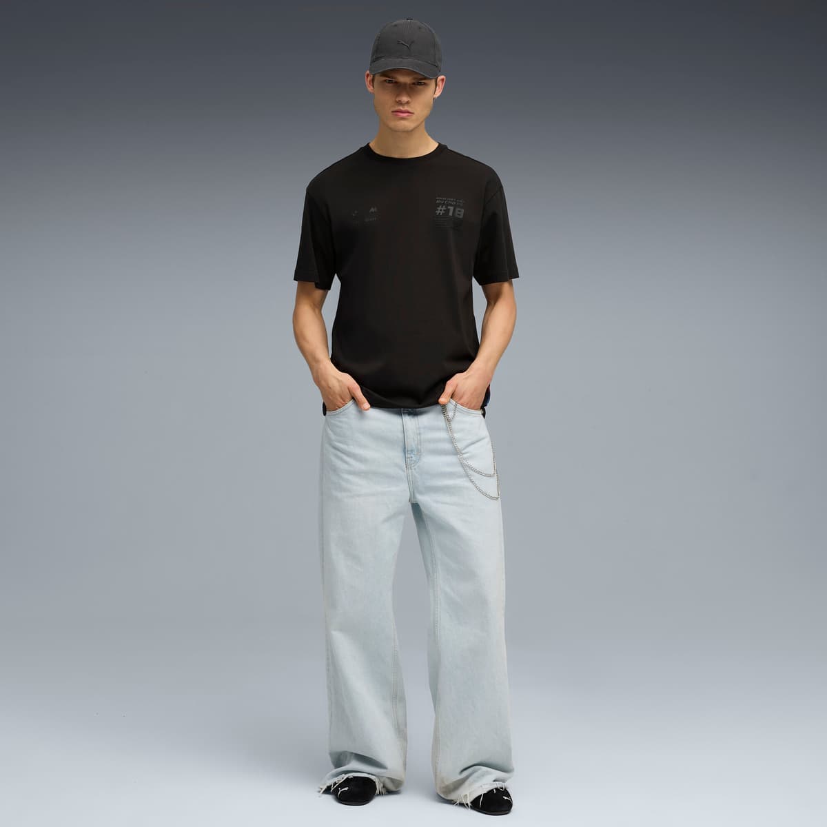 PUMA x BMW M Motorsport Cao Fei Racer T-shirt voor Heren, Zwart, Maat XS thumbnail 4