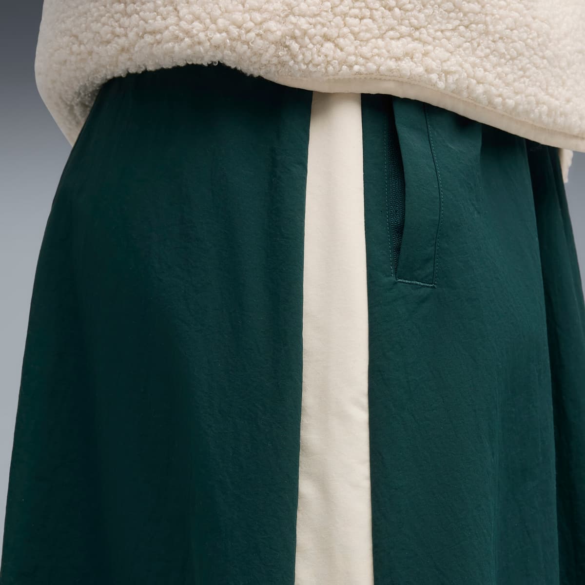 PUMA T7 Woven midirok voor Dames, Groen, Maat XS thumbnail 4