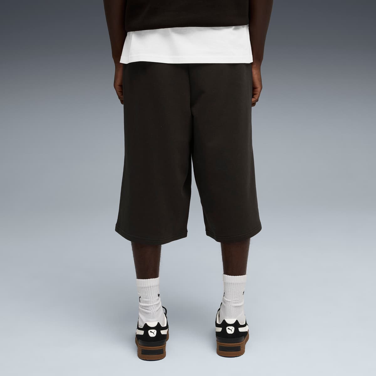 PUMA Wardrobe Essentials relaxte jort voor Heren, Zwart, Maat XS thumbnail 5