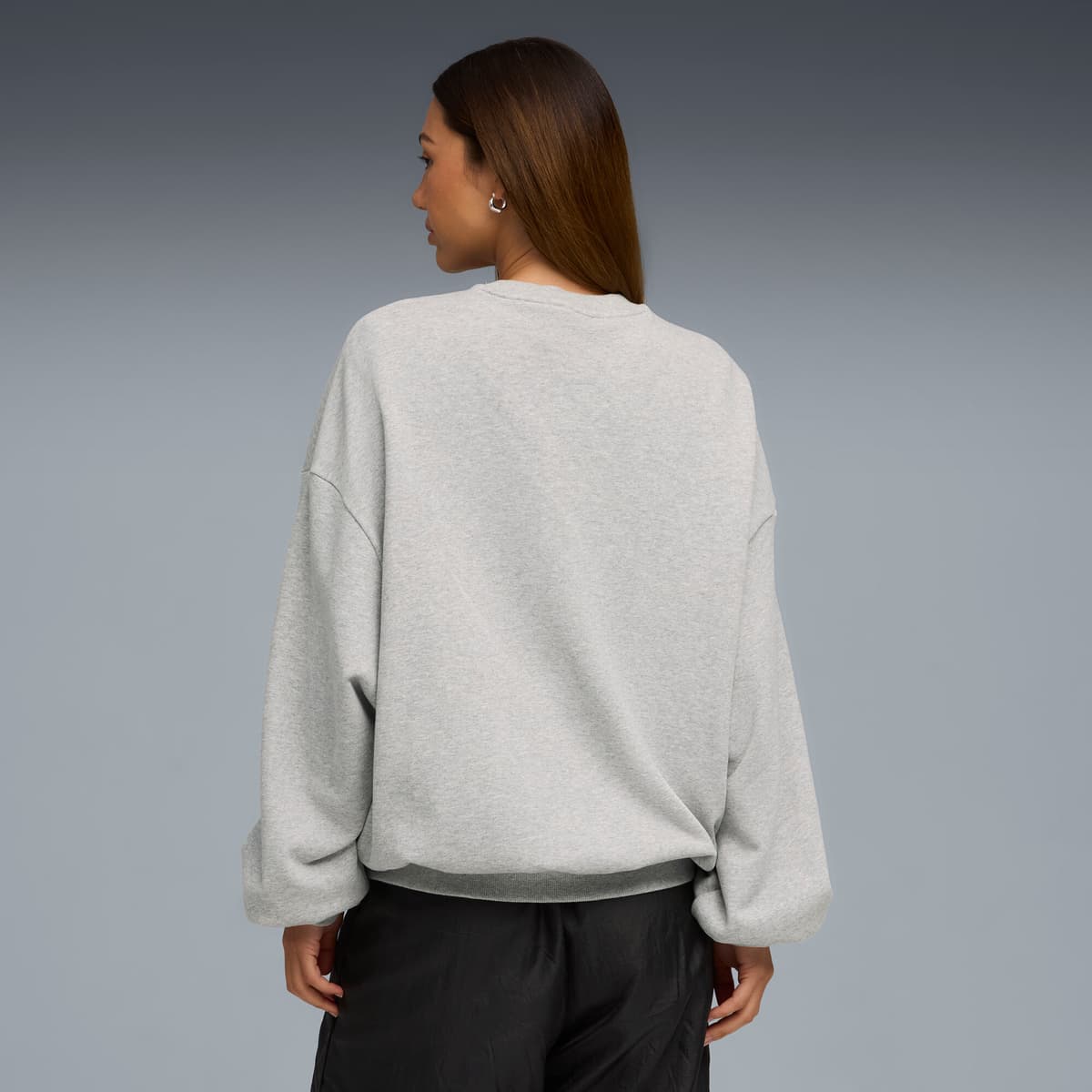 PUMA x ROSÃ oversized top met ronde hals voor Dames, Grijs, Maat S thumbnail 5