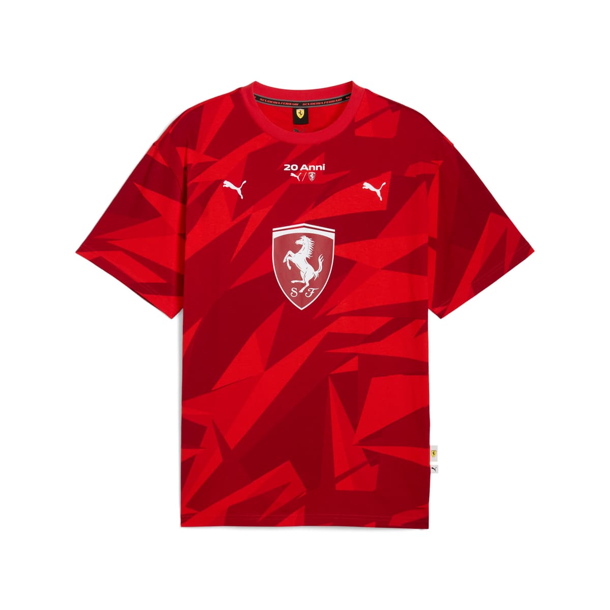 PUMA Scuderia Ferrari HP 20 Years of Rood T-shirt voor Heren, Maat S
