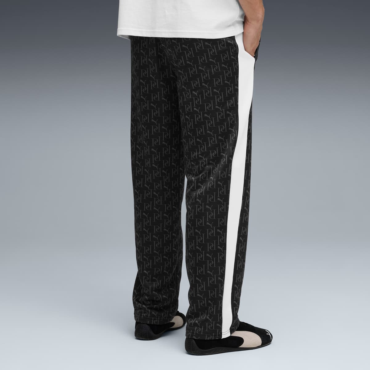 PUMA T7 All-Over Print Relaxed trainingsbroek voor Heren, Zwart, Maat XXL thumbnail 5