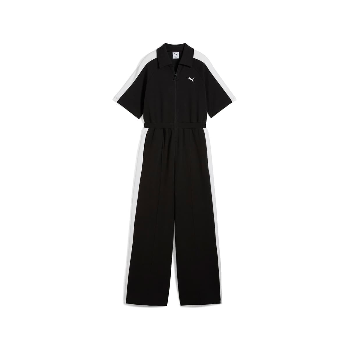 PUMA T7 jumpsuit met korte mouwen voor Dames, Zwart, Maat XS thumbnail 3