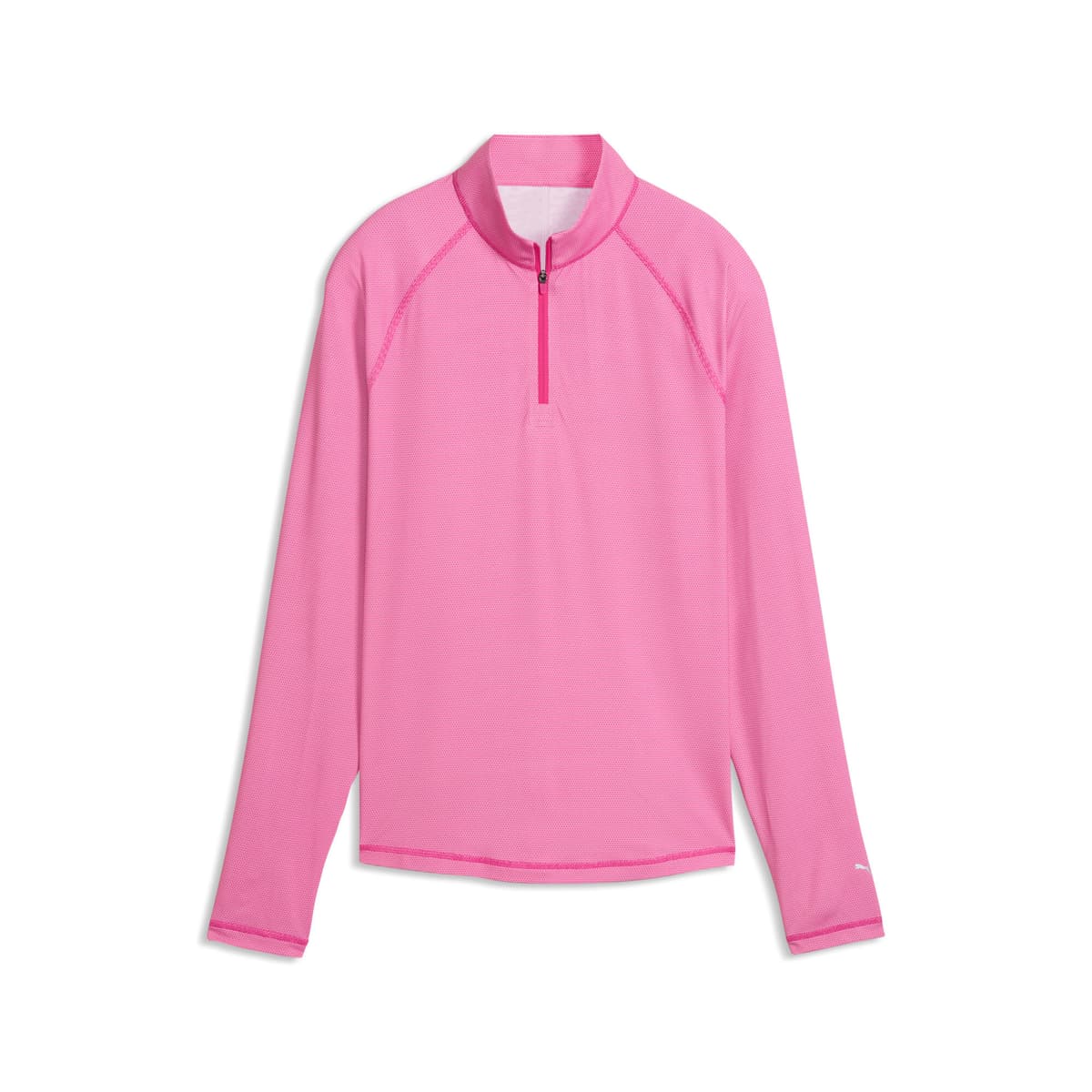 PUMA Birdseye golfjack met kwartrits voor Dames, Roze/Wit, Maat XXL