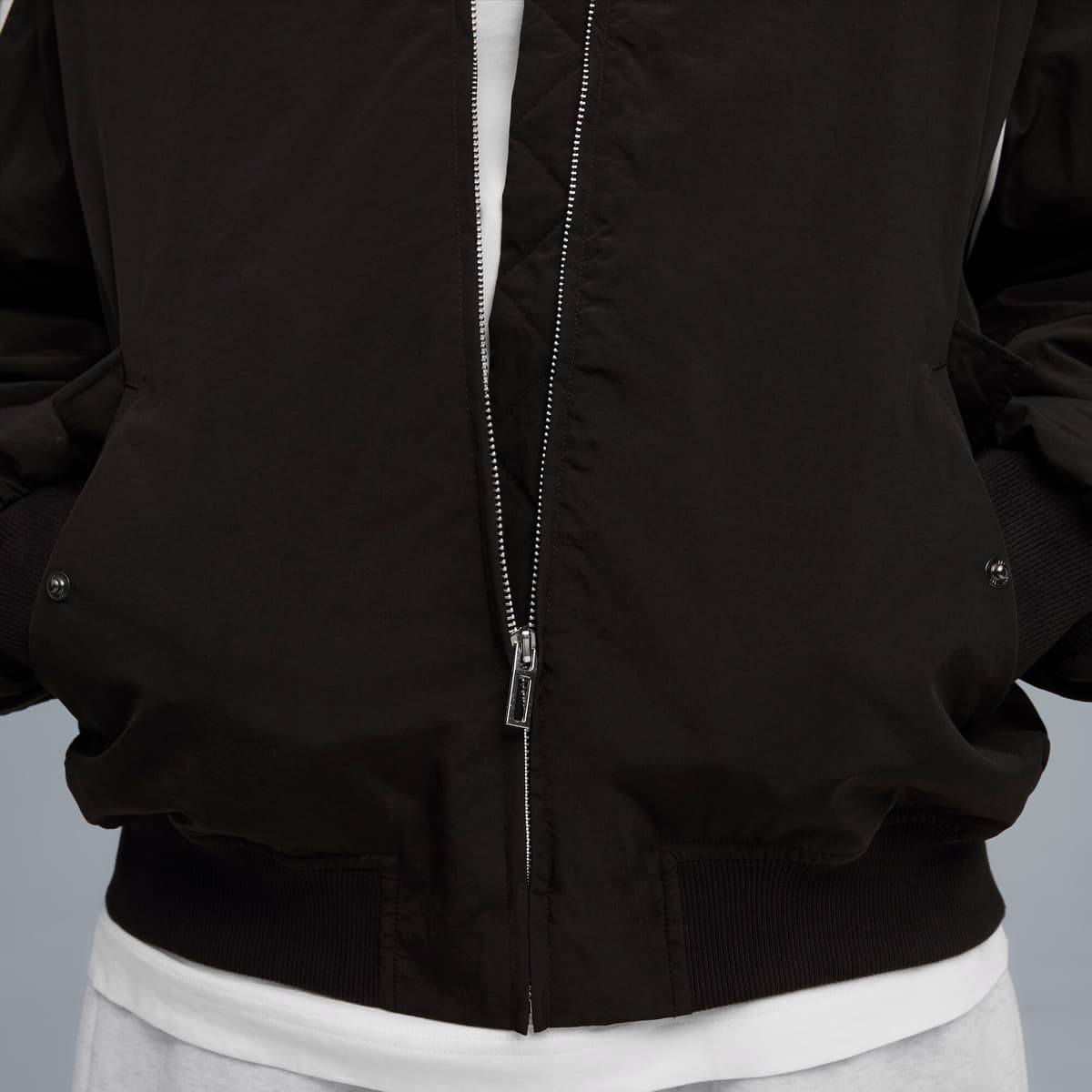 PUMA T7 uniseks bomberjack, Zwart, Maat L thumbnail 4