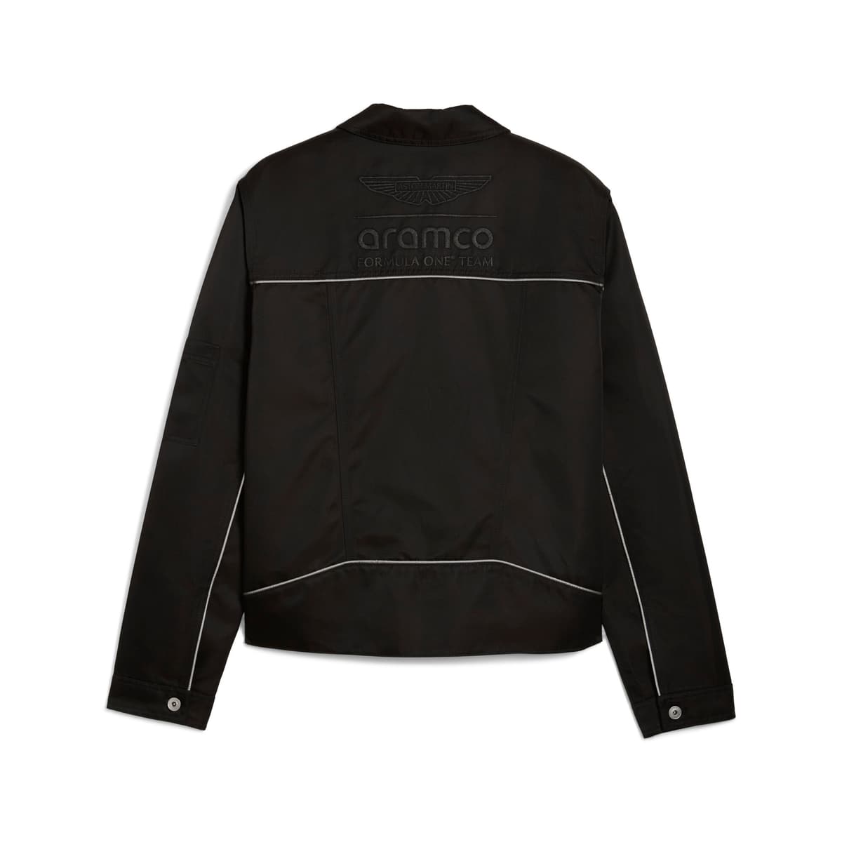 PUMA x ASTON MARTIN ARAMCO F1Â® TEAM jack met volledige rits voor Heren, Zwart, Maat M thumbnail 2
