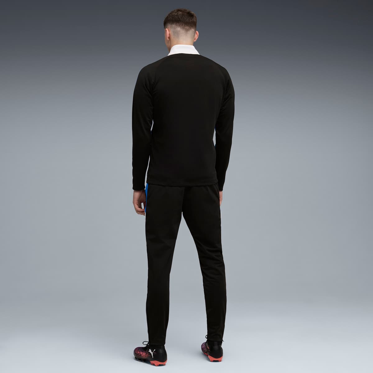 PUMA individualLIGA trainingspak voor Heren, Blauw/Zwart/Wit, Maat XL thumbnail 5