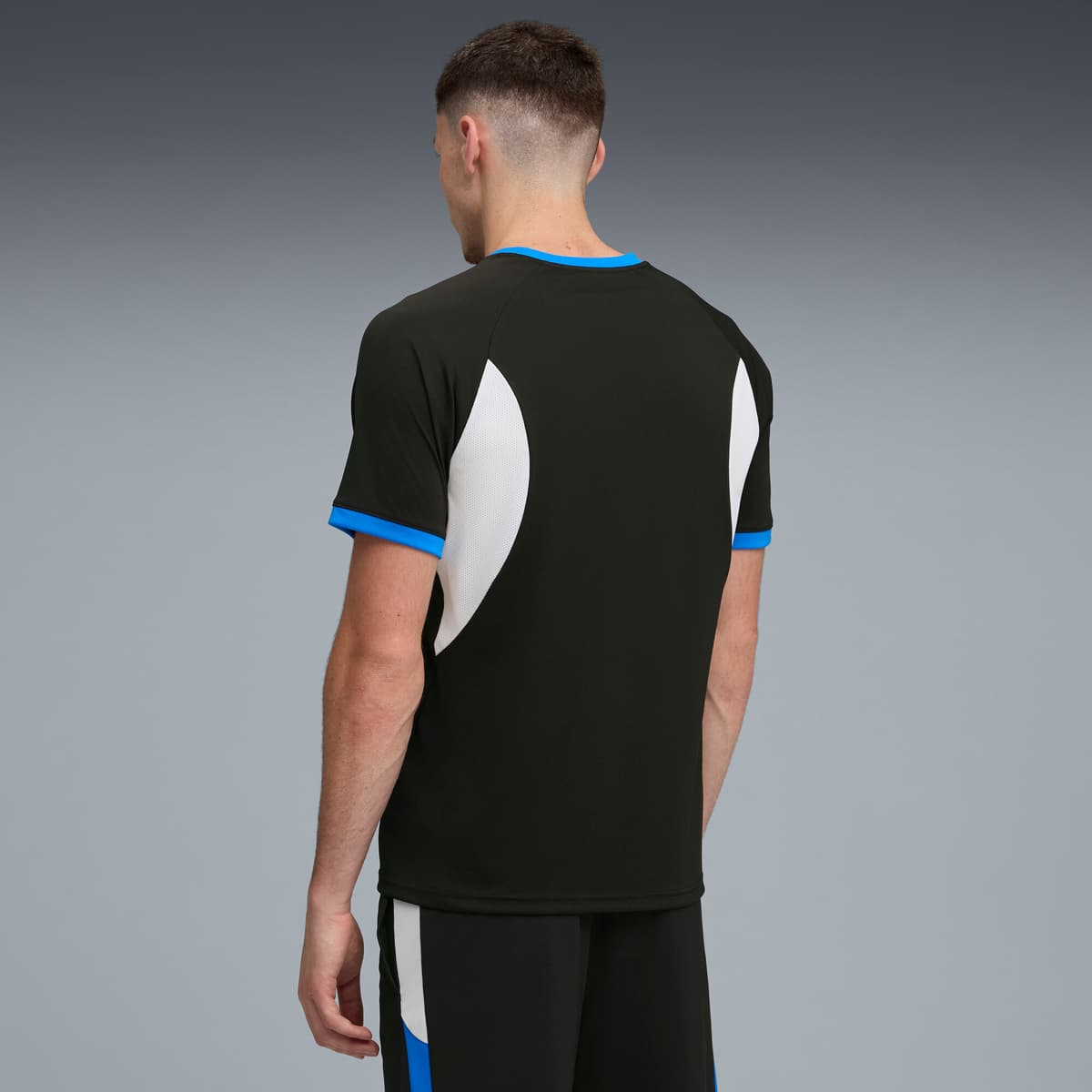 PUMA individualLIGA jersey voor Heren, Blauw/Zwart/Wit, Maat XS thumbnail 3