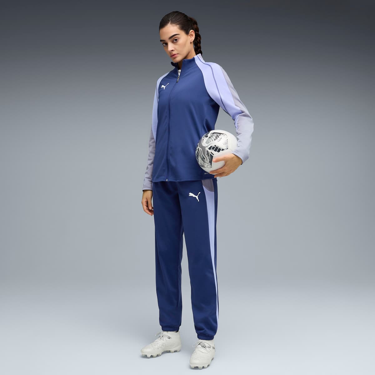 PUMA IndividualBLAZE voetbaltrainingspak voor Dames, Blauw/Wit, Maat L thumbnail 6