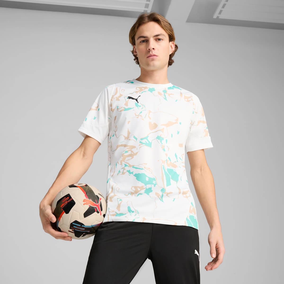 PUMA IndividualEARTH DAY voetbalshirt voor Heren, Wit, Maat L thumbnail 6