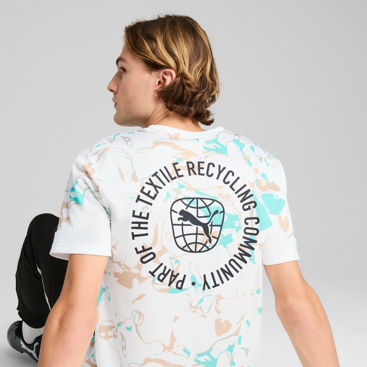 PUMA IndividualEARTH DAY voetbalshirt voor Heren, Wit, Maat L thumbnail 5