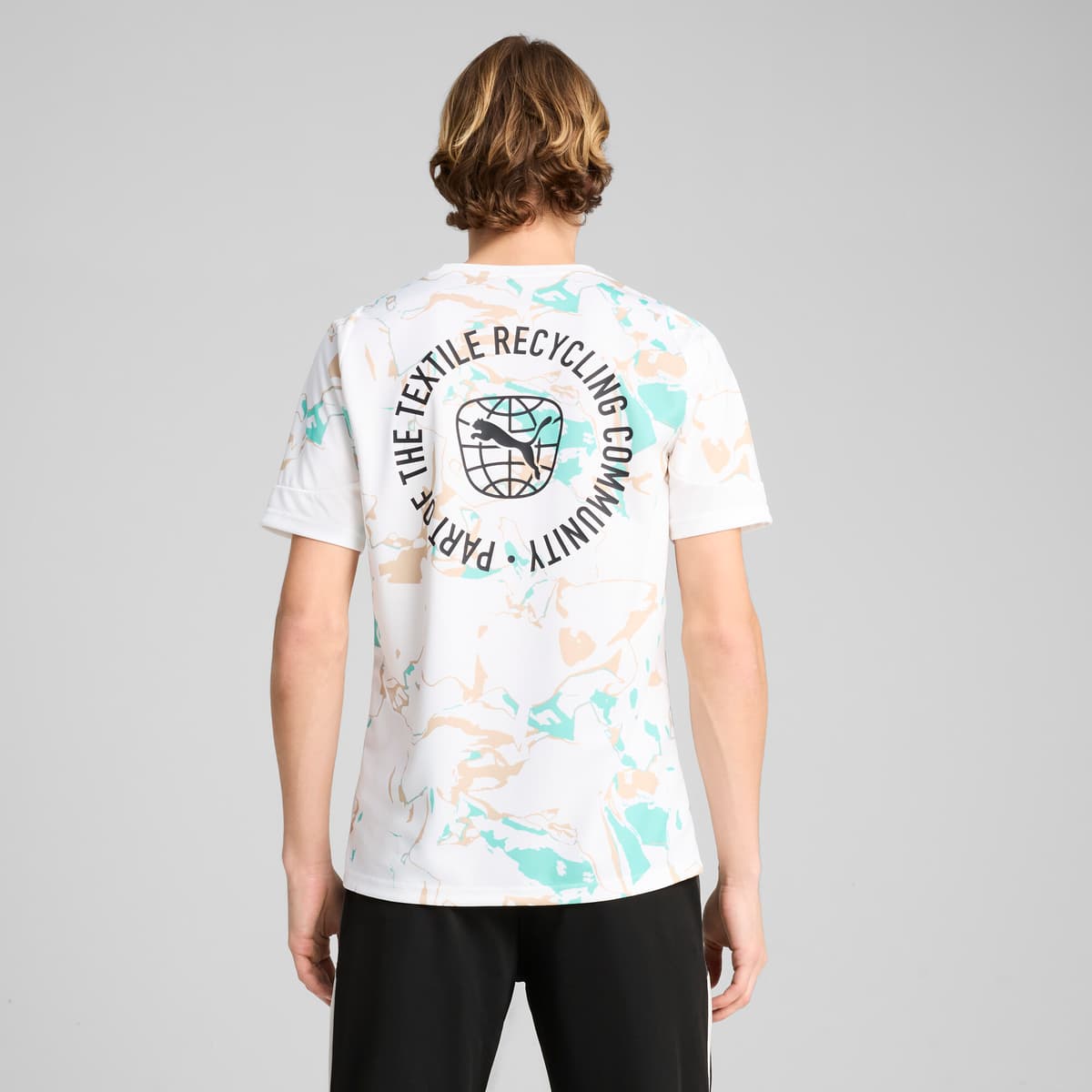 PUMA IndividualEARTH DAY voetbalshirt voor Heren, Wit, Maat L thumbnail 3