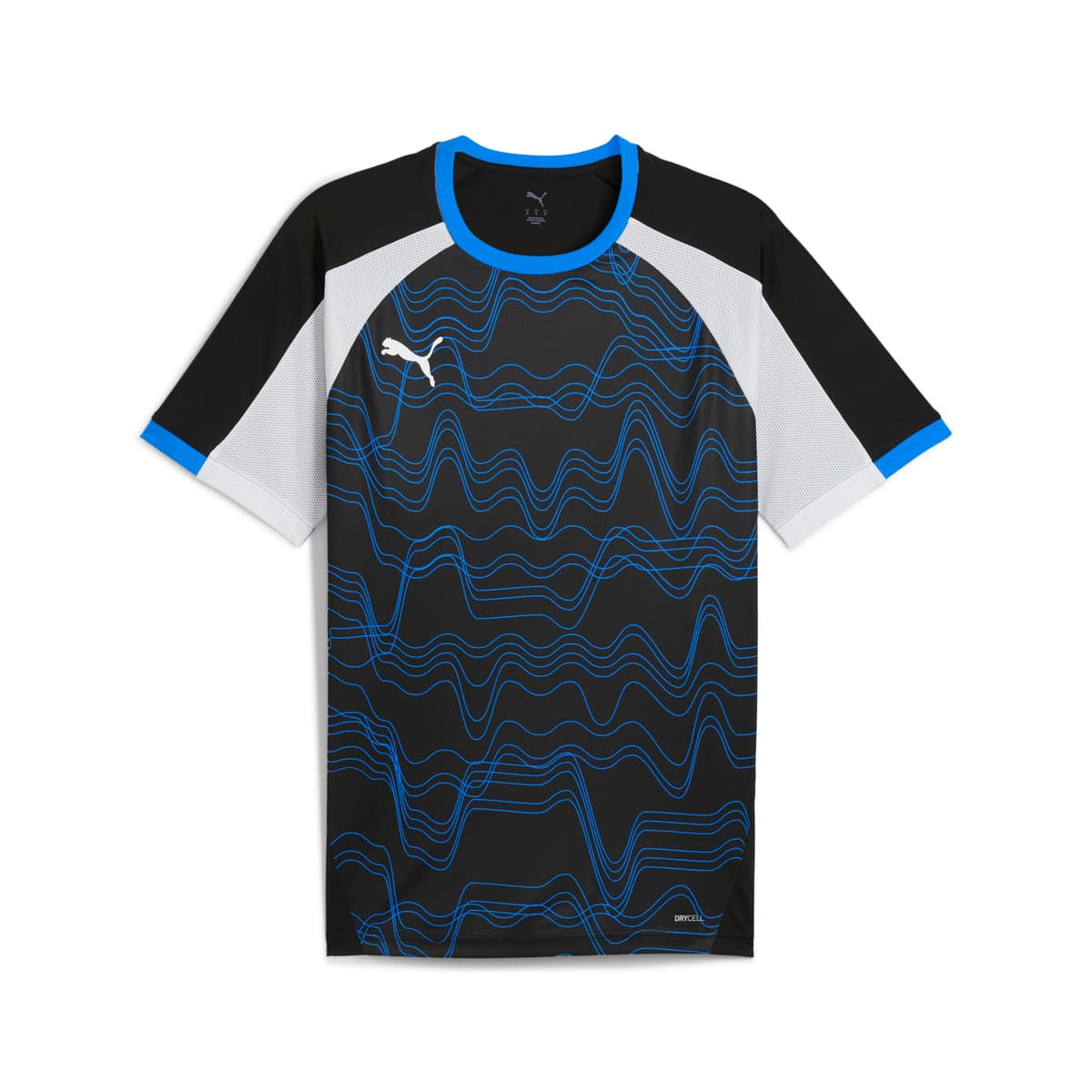 PUMA IndividualLIGA voetbalshirt met print voor Heren, Blauw/Zwart/Wit, Maat 3XL