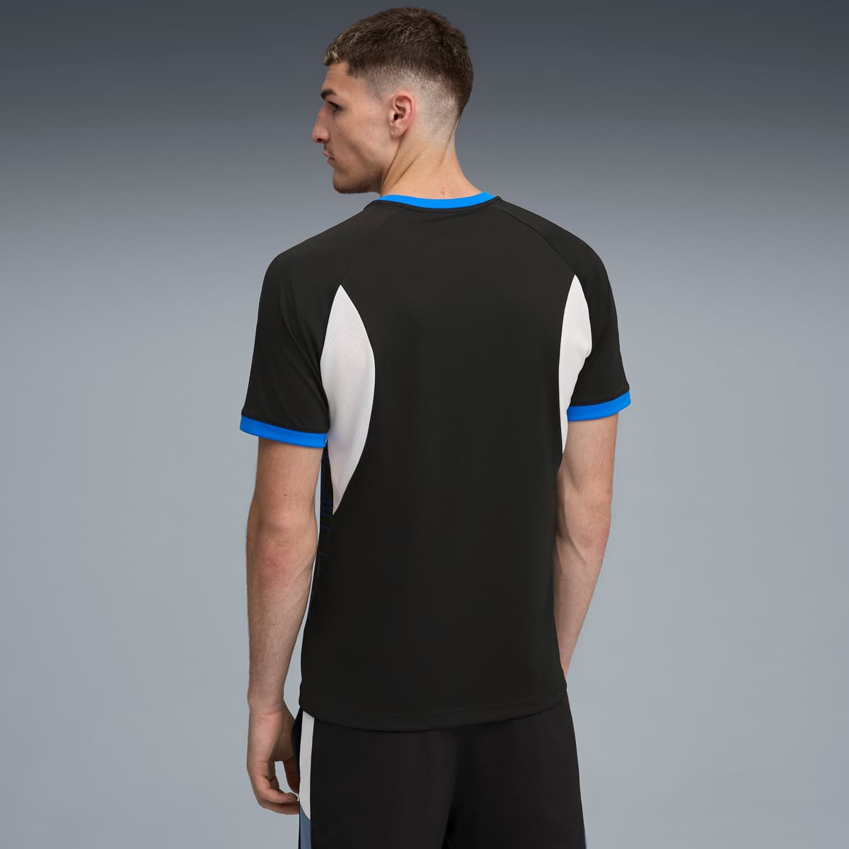 PUMA IndividualLIGA voetbalshirt met print voor Heren, Blauw/Zwart/Wit, Maat 3XL thumbnail 3