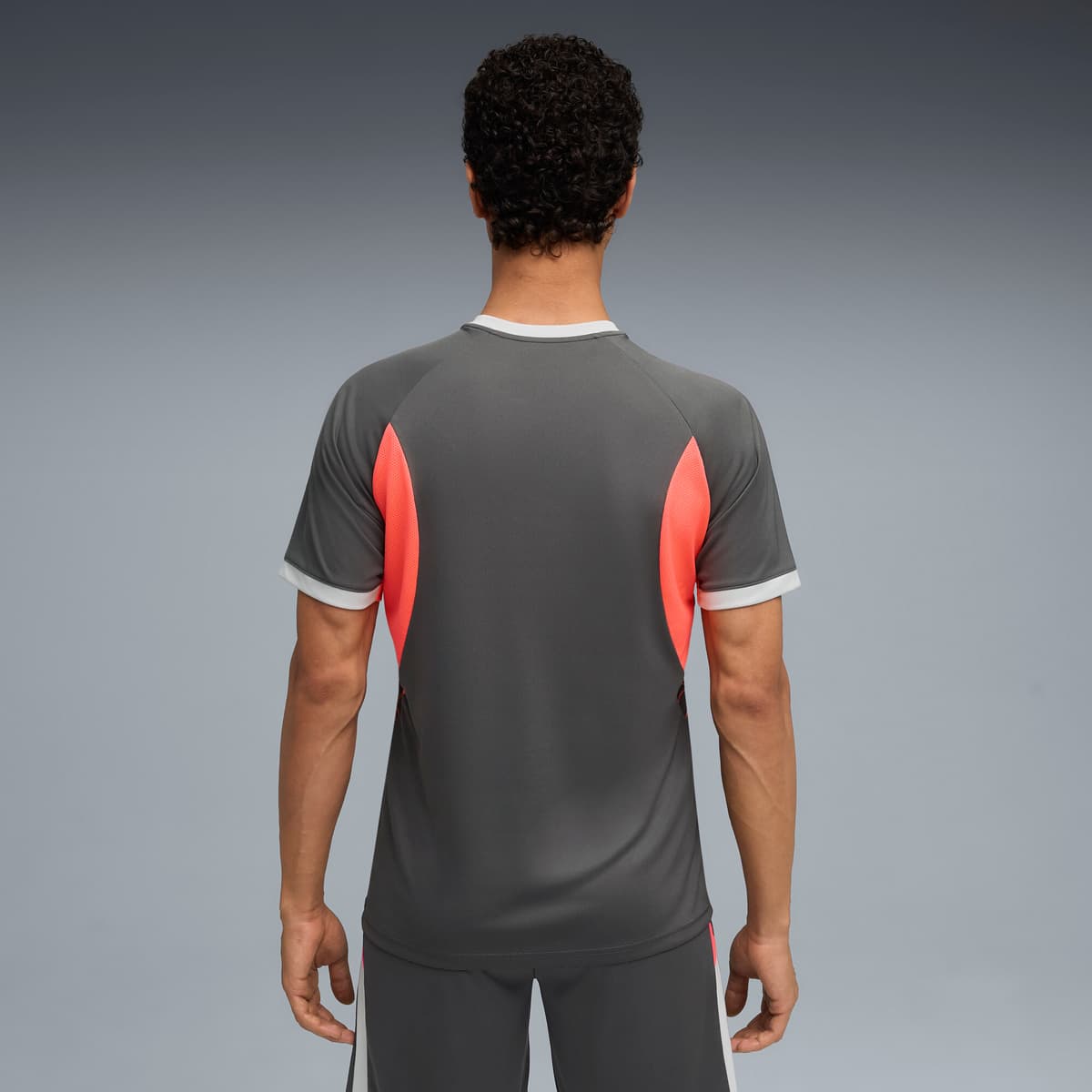 PUMA IndividualLIGA voetbalshirt met print voor Heren, Grijs/Rood/Wit, Maat L thumbnail 3