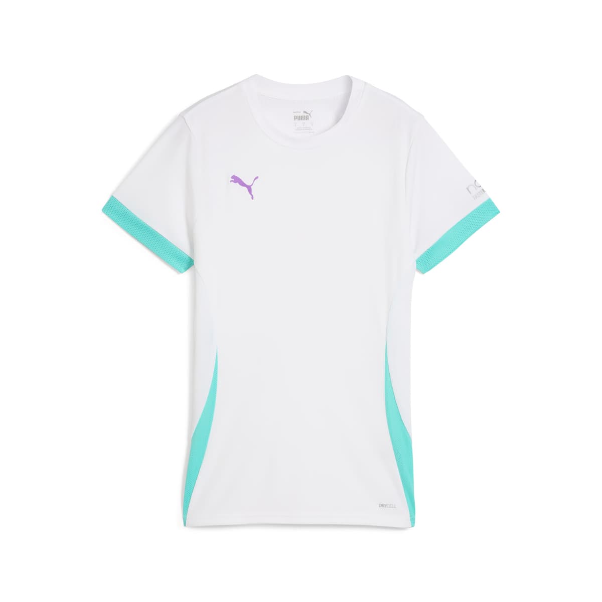 PUMA INDIVIDUAL padelshirt voor Dames, Wit/Paars, Maat M thumbnail 3
