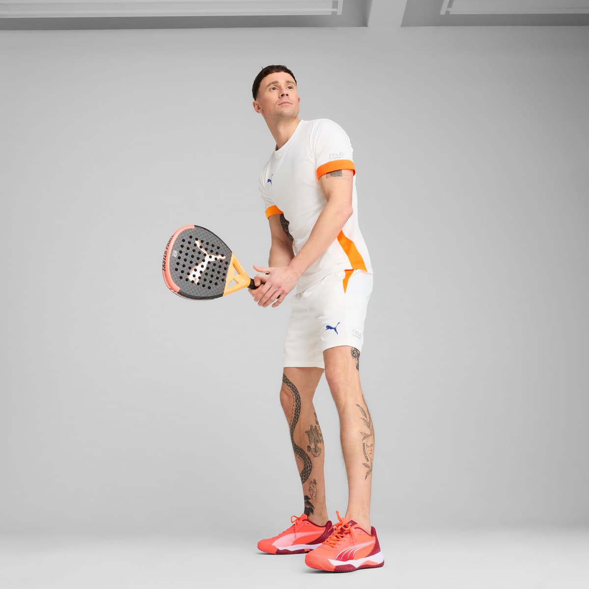 PUMA INDIVIDUAL padelshirt voor Heren, Blauw/Wit, Maat XL thumbnail 4