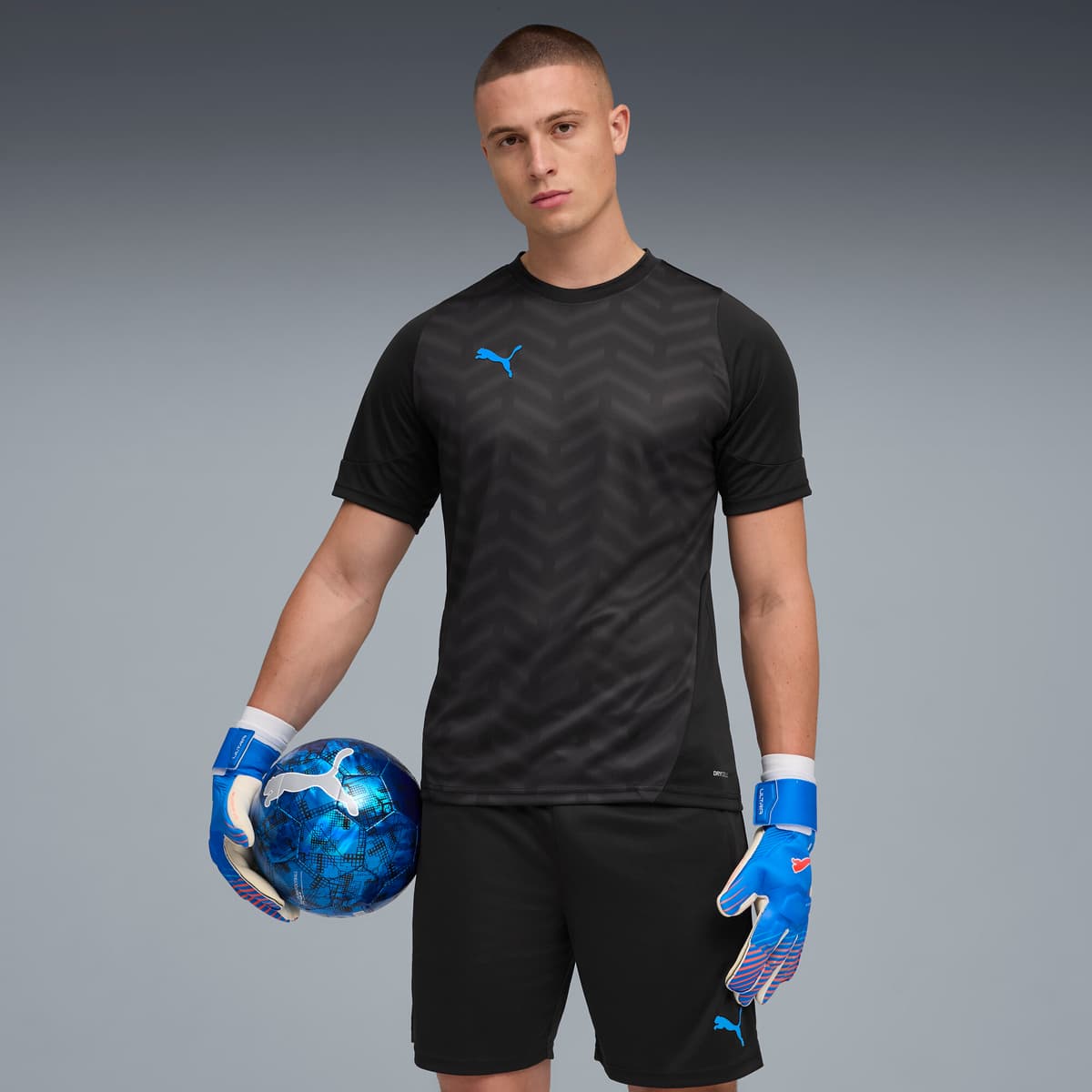 PUMA individualCUP voetbalshirt voor Heren, Blauw/Zwart/Wit, Maat L thumbnail 6