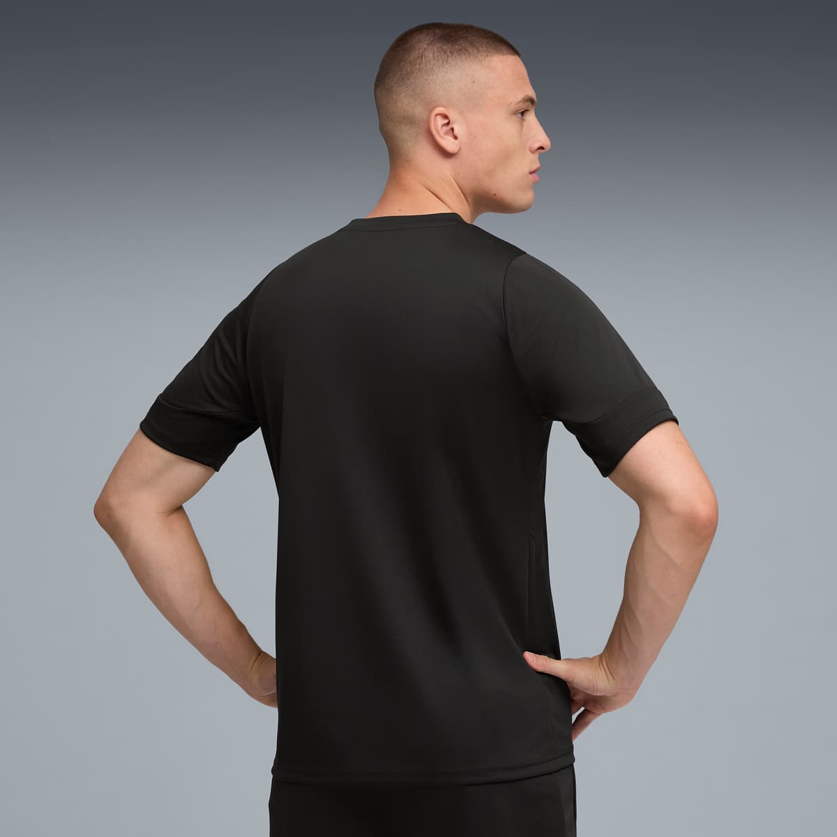 PUMA individualCUP voetbalshirt voor Heren, Blauw/Zwart/Wit, Maat L thumbnail 3