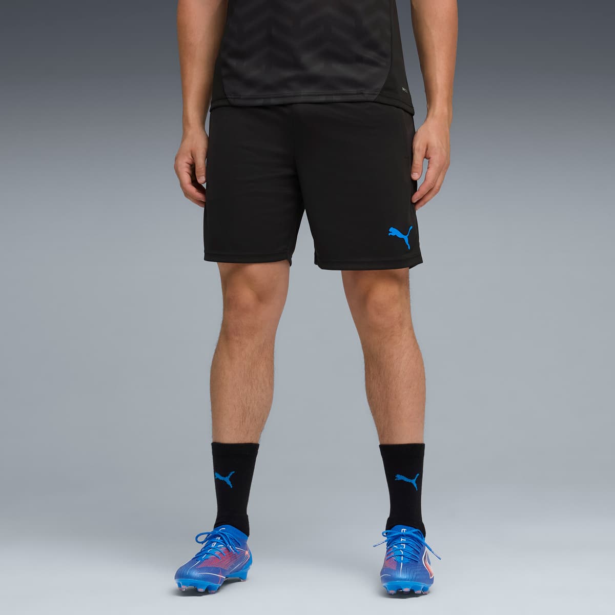 PUMA individualCUP voetbaltrainingsshort voor Heren, Blauw/Zwart/Wit, Maat S thumbnail 6