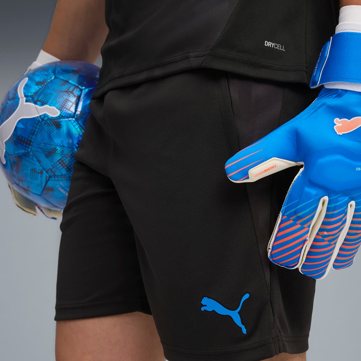 PUMA individualCUP voetbaltrainingsshort voor Heren, Blauw/Zwart/Wit, Maat S thumbnail 5