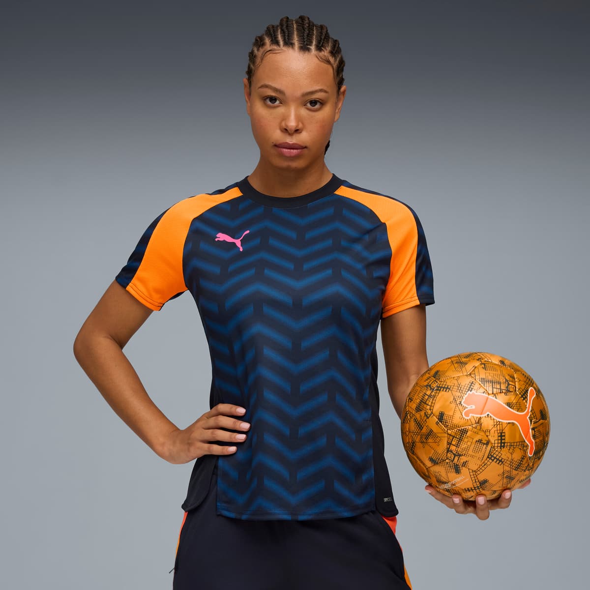 PUMA individualBLAZE voetbalshirt voor Dames, Blauw, Maat XS thumbnail 6