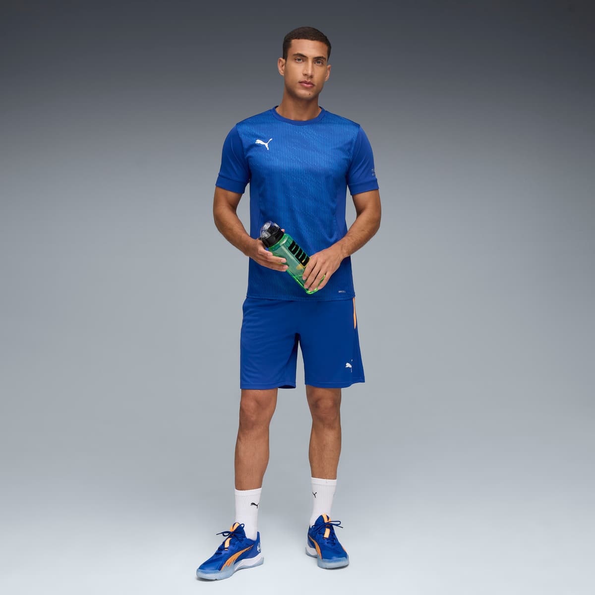 PUMA Individual Padel grafisch shirt voor Heren, Blauw/Wit, Maat L thumbnail 4