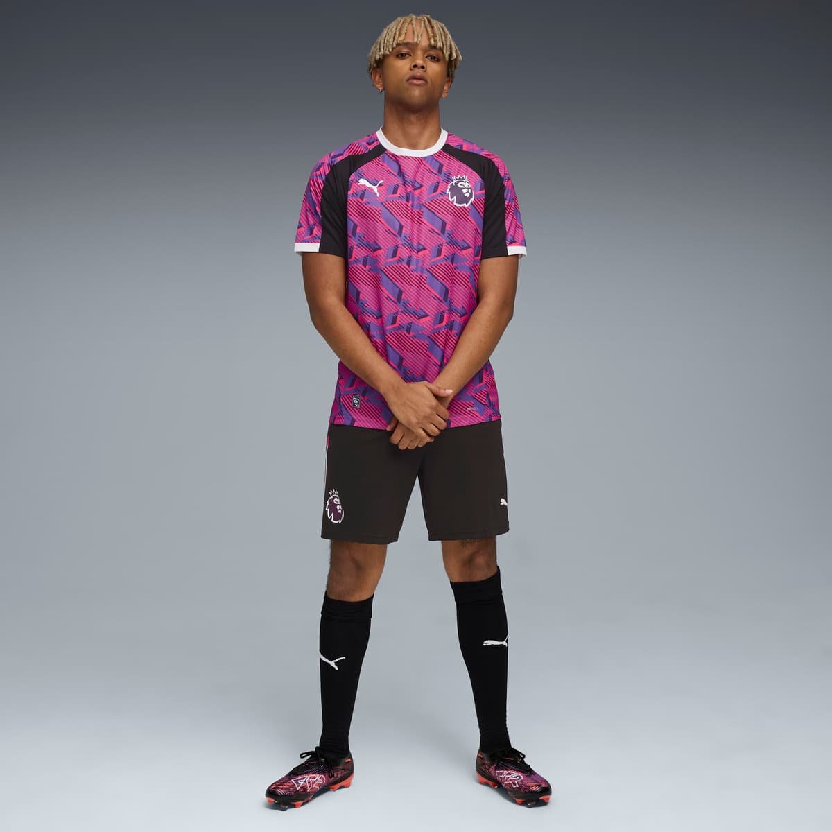 PUMA Premier League Brilliance shirt voor Heren, Zwart/Wit, Maat XS thumbnail 2