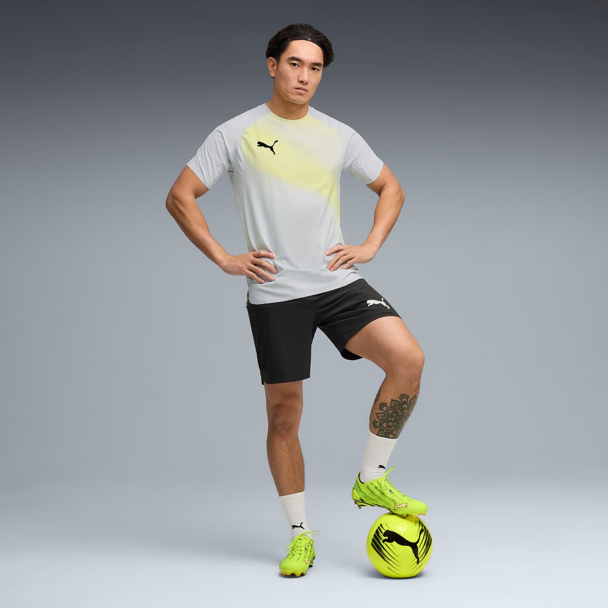 PUMA Individual Lightspeed Ultimate voetbalshirt voor Heren, Zwart/Zilver, Maat M thumbnail 4