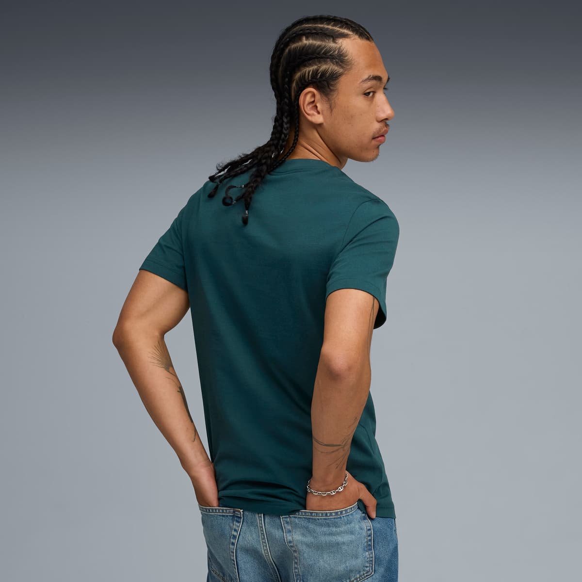 PUMA ESS No. 1-logo T-shirt voor Heren, Groen, Maat 4XL thumbnail 5