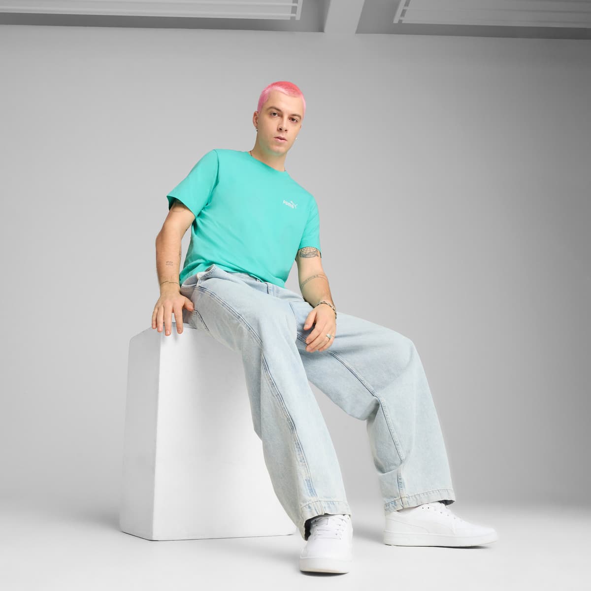 PUMA Essentials No. 1-logo T-shirt voor Heren, Maat L thumbnail 4