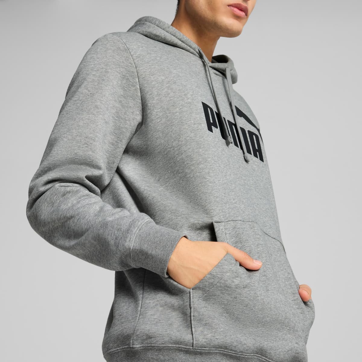 PUMA Essentials No. 1-logo hoodie voor Heren, Grijs, Maat XXL thumbnail 7