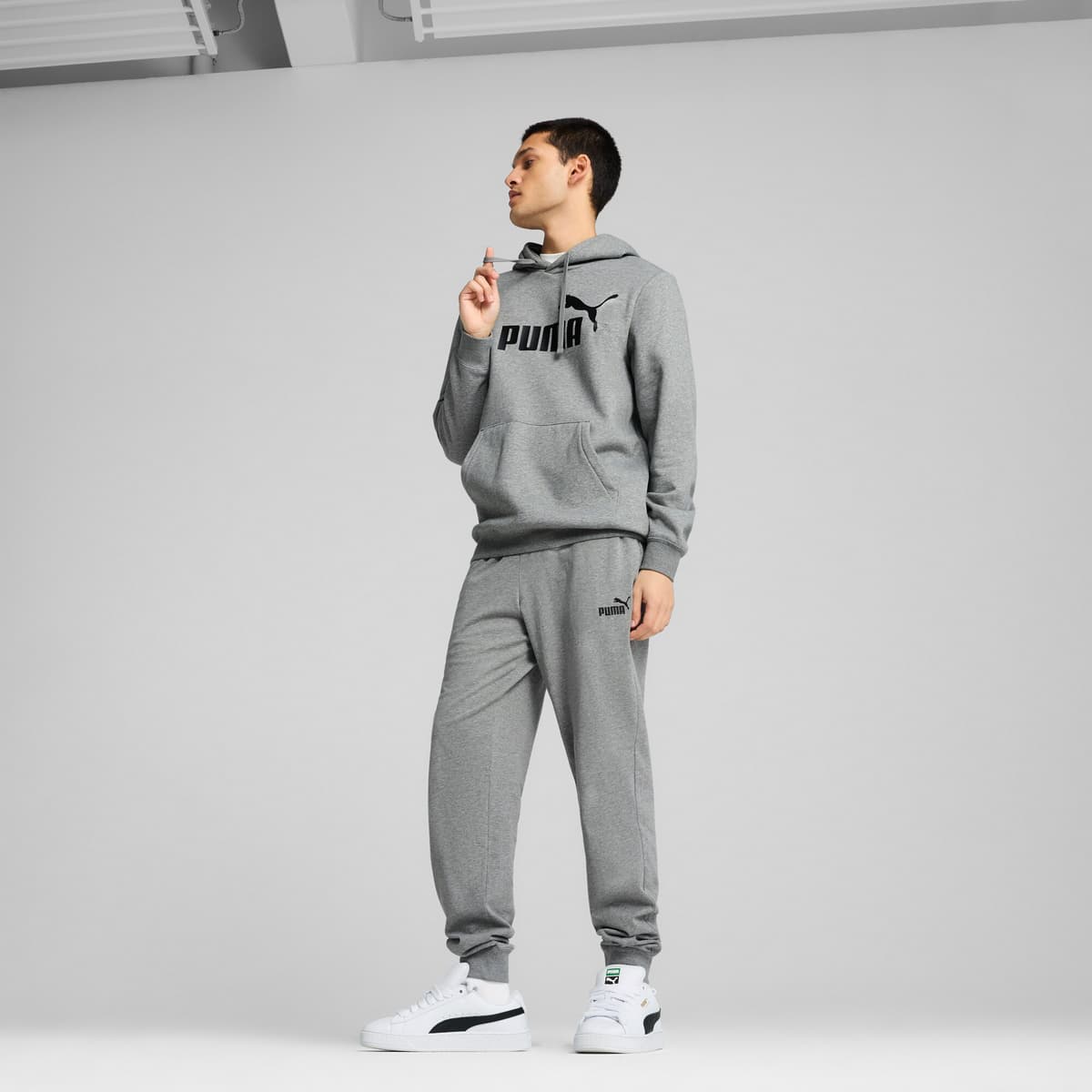 PUMA Essentials No. 1-logo hoodie voor Heren, Grijs, Maat XXL thumbnail 6