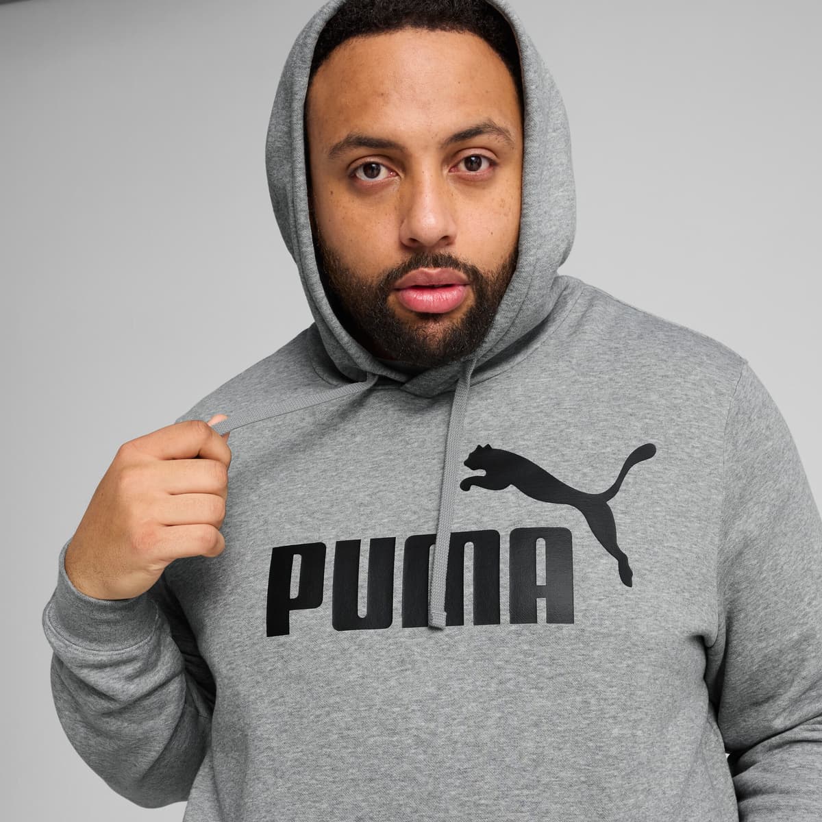 PUMA Essentials No. 1-logo hoodie voor Heren, Grijs, Maat XXL thumbnail 4