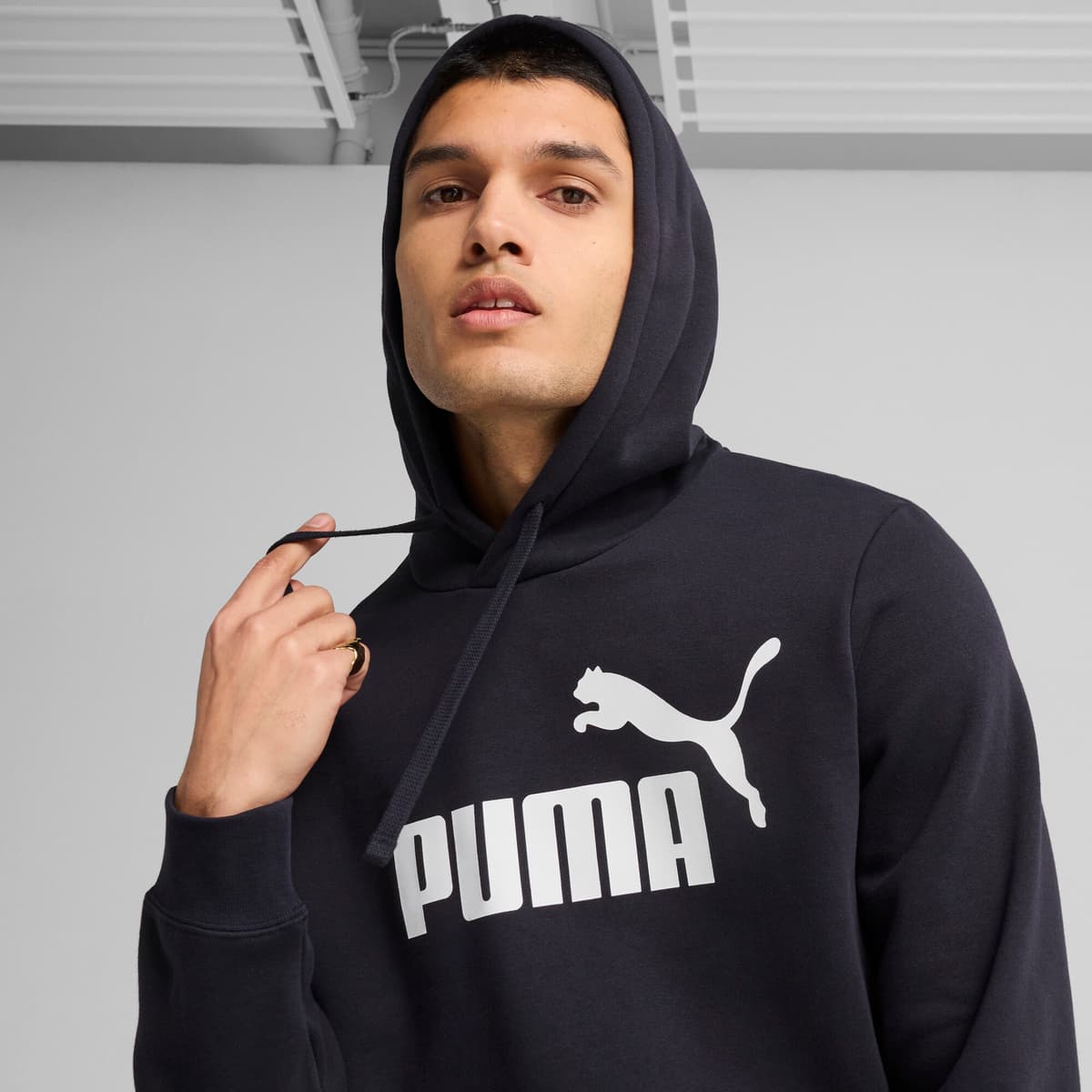 PUMA Essentials No. 1-logo hoodie voor Heren, Blauw, Maat M thumbnail 4