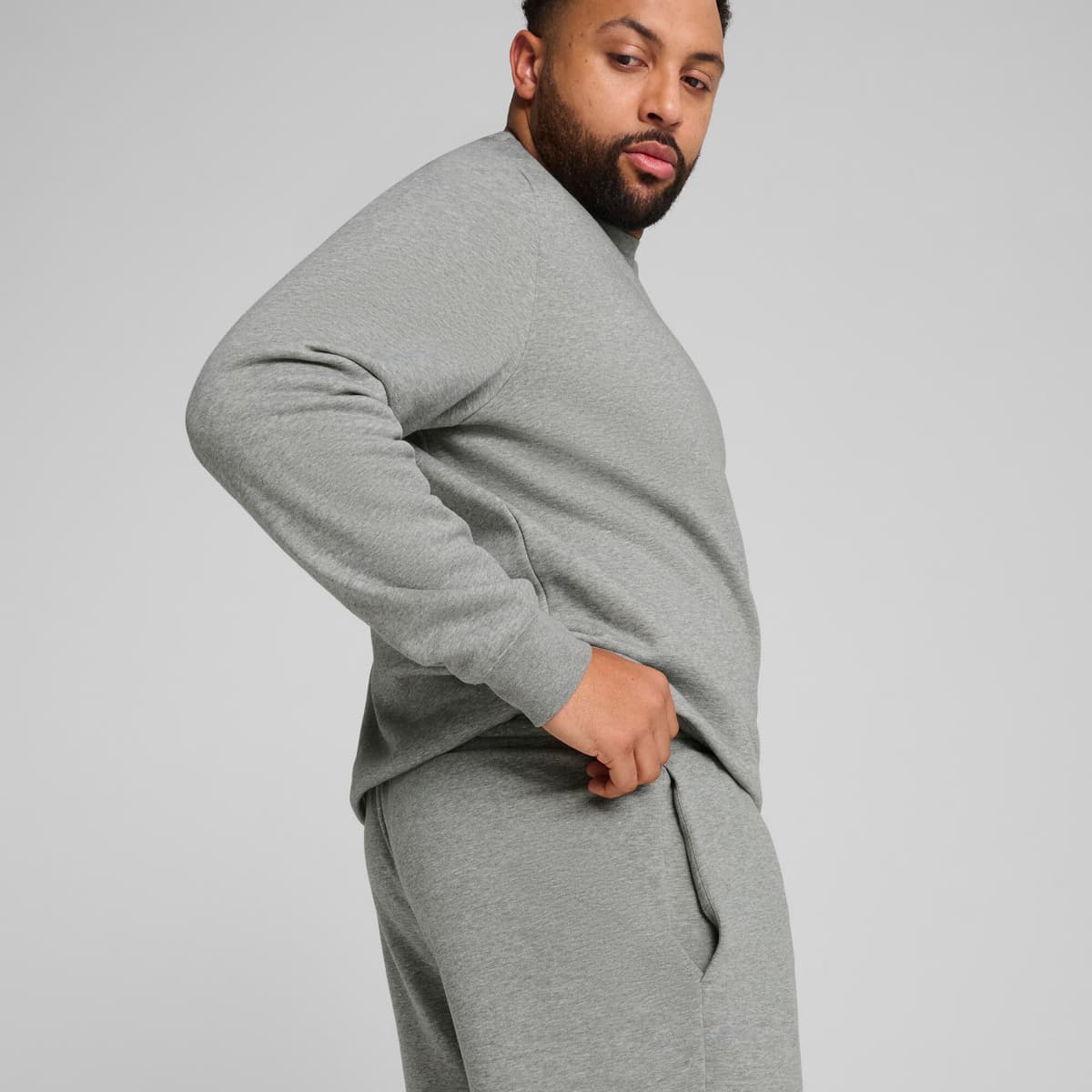 PUMA Essentials No. 1-logo short van 25,5 cm voor Heren, Grijs, Maat 4XL thumbnail 7