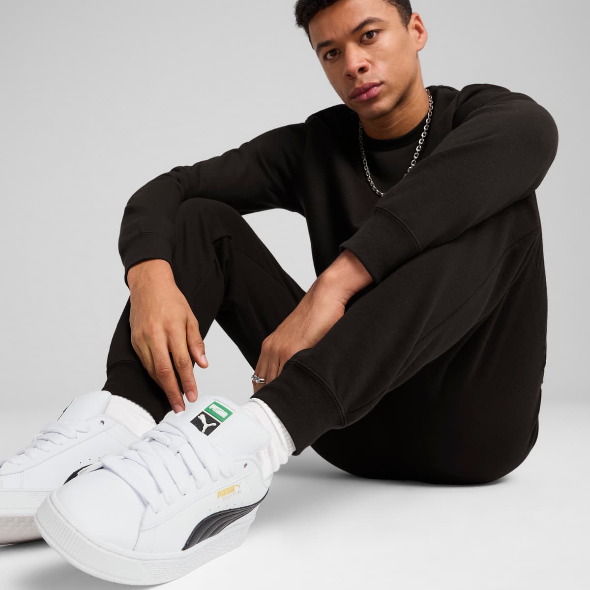 PUMA Essentials No. 1-logo sweatpant voor Heren, Zwart, Maat XL thumbnail 7