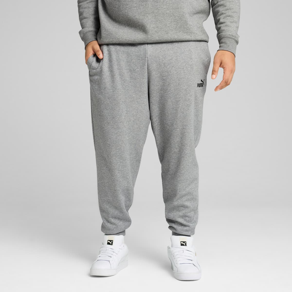 PUMA Essentials No. 1-logo sweatpant voor Heren, Grijs, Maat S thumbnail 6