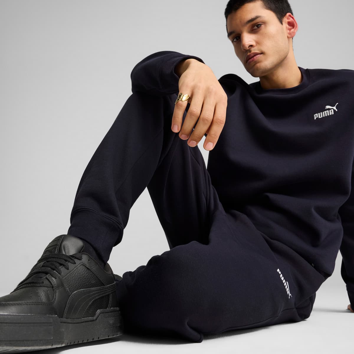 PUMA Essentials No. 1-logo sweatpant voor Heren, Blauw, Maat S thumbnail 7